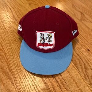 New Era Phillies Maroon and Light Blue Cap